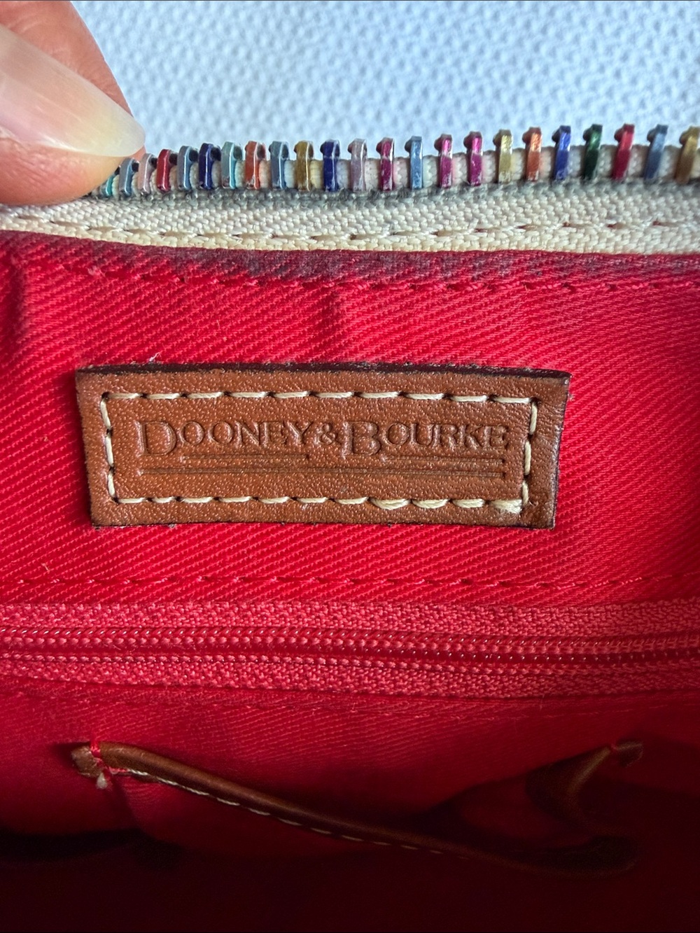 DOONEY & BOURKE Vintage Y2K Crayon Graffiti Logo Print Hobo Shoulder Bag - Picture 12 of 13